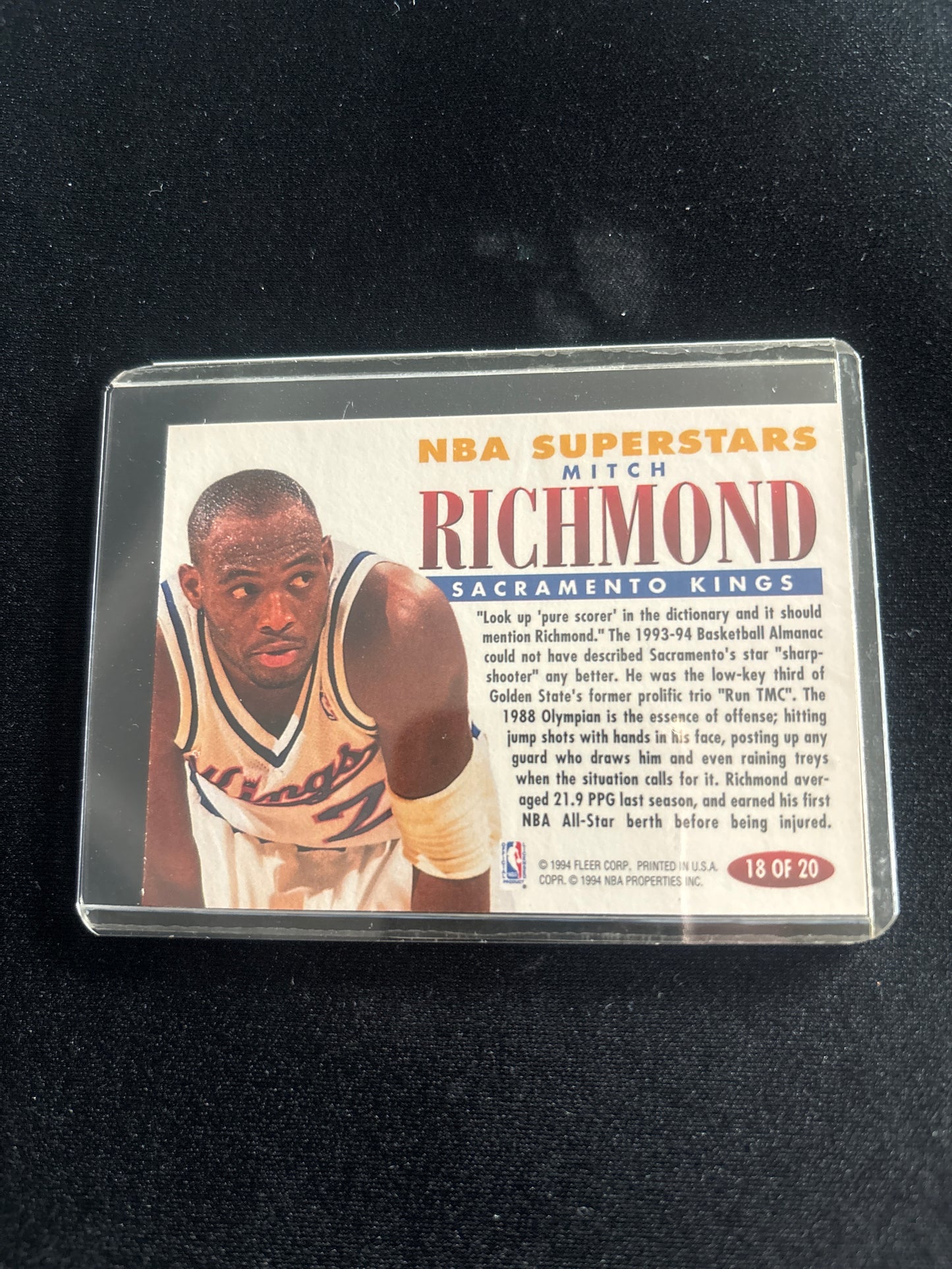 Mitch Richmond Fleer NBA Superstars 18 of 20