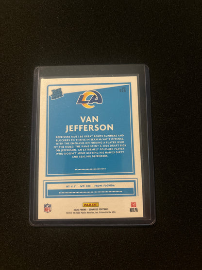 Van Jefferson Donruss Optic Rookie (Gold) #326