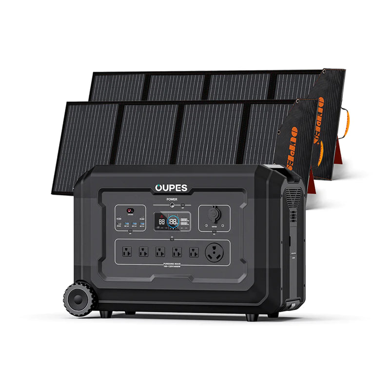 [USA Direct] OUPES Mega 5 Portable Power Station 4000W 5040Wh Solar Generator Solar Battery Station Emergency Home Backup Outdoor Camping Rv/Van