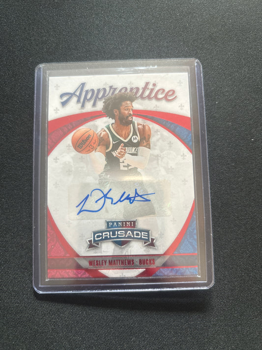 Wesley Matthews Panini Crusade Apprentice Autograph APP-WES