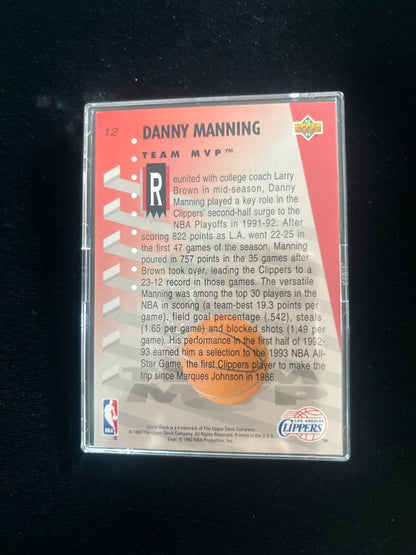 Danny Manning Upper Deck Team MVP Hologram #12