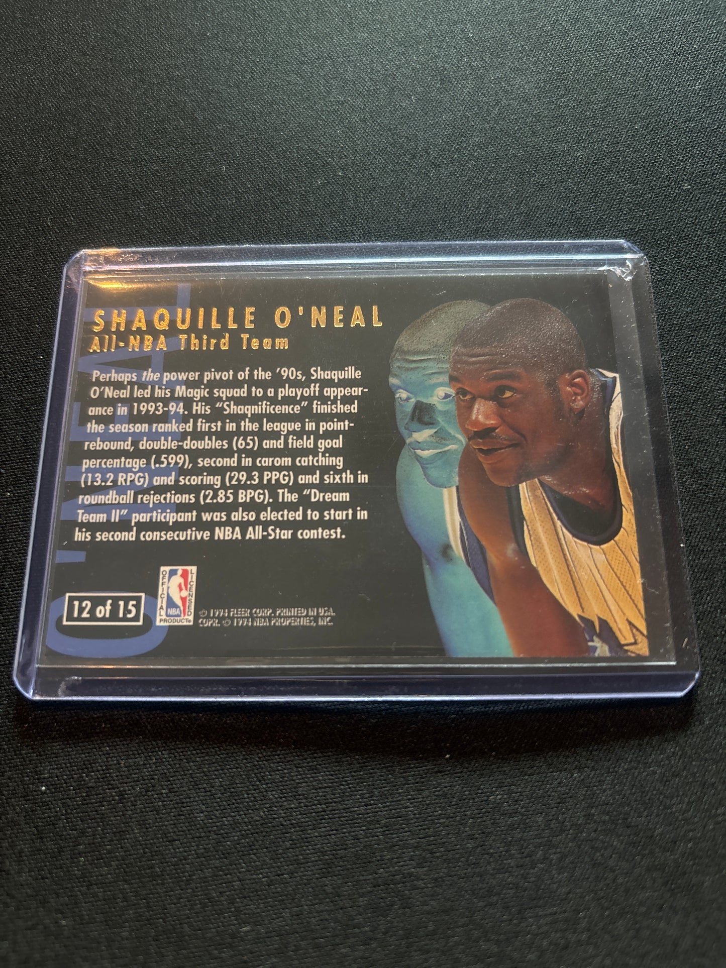 Shaquille O'Neal Fleer Ultra All-NBA 12 of 15