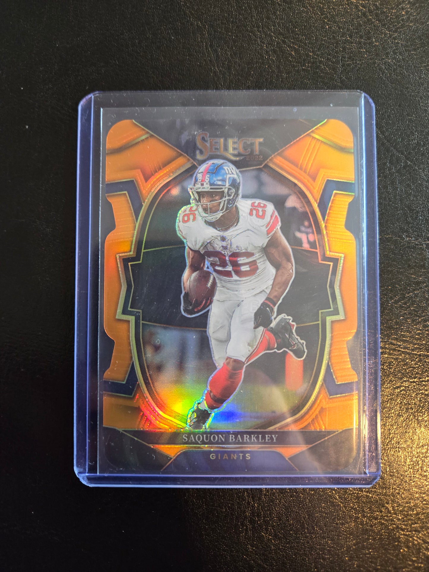 Saquon Barkley Panini Select Numbered 131/199 #82 (Orange Di Cut)