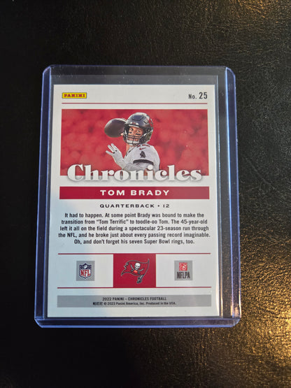 Tom Brady Panini Chronicles #25 (Silver)