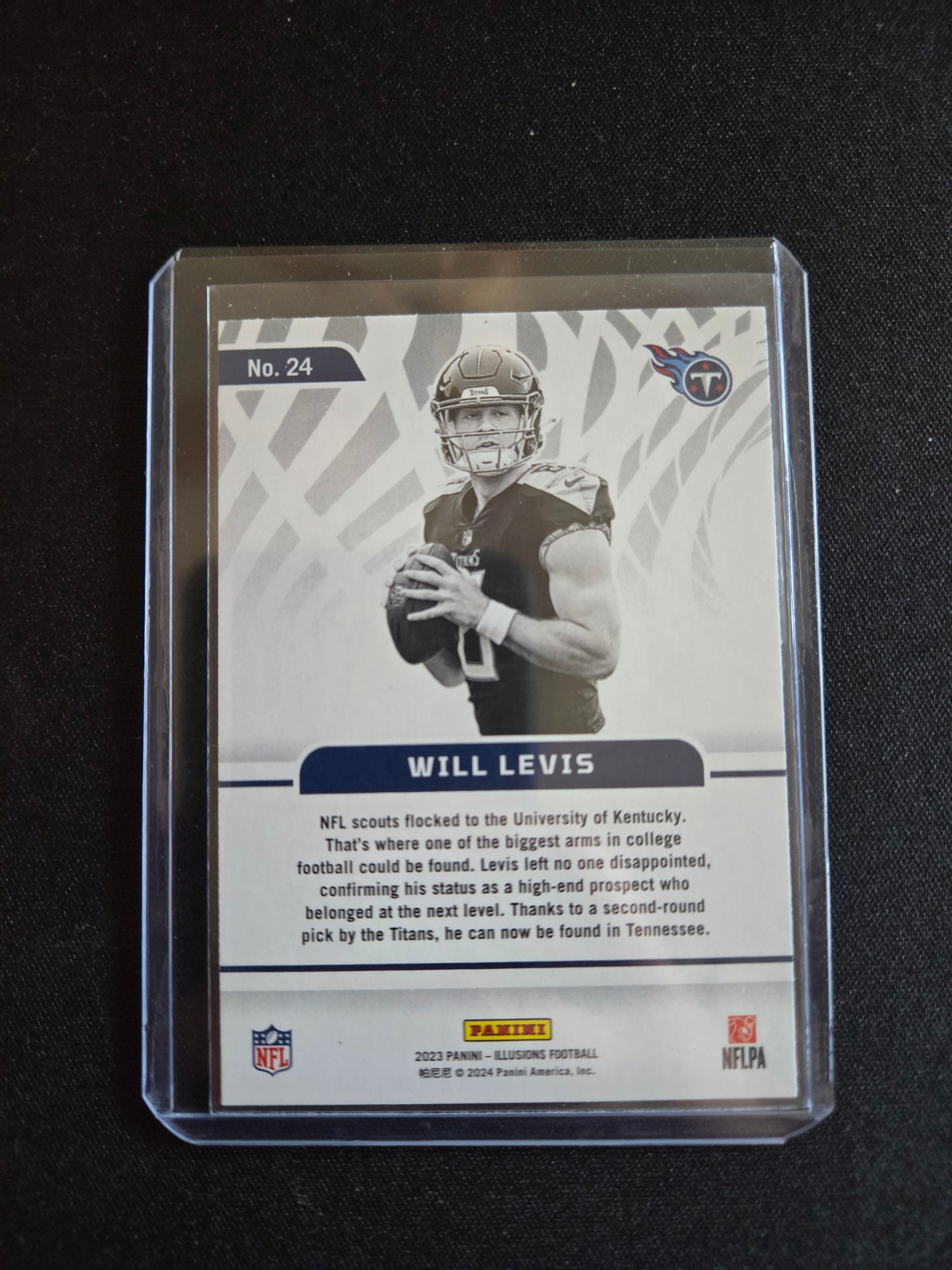 Will Levis Panini Illusions Amazing Rookie #24