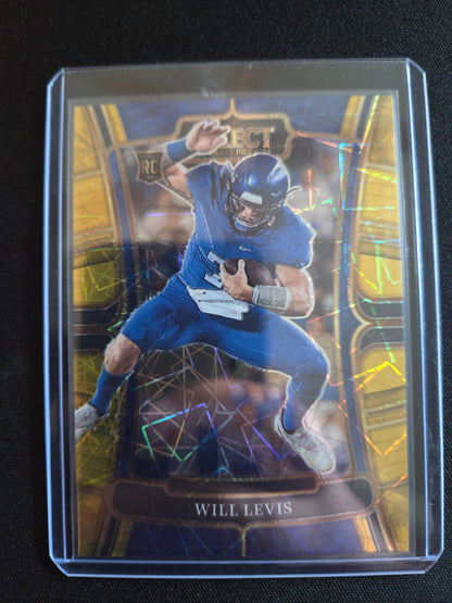 Will Levis Panini Select Rookie (Gold Lazer) #3