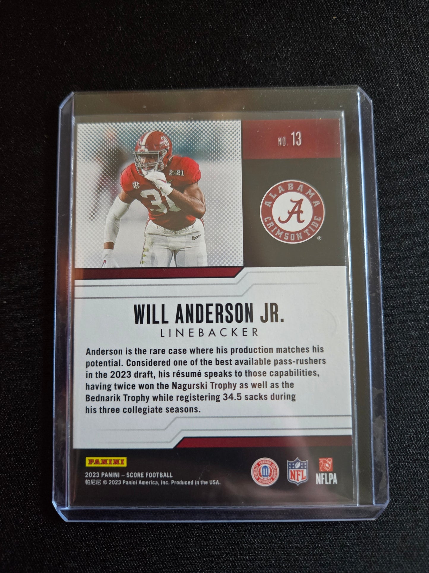 Will Anderson Jr. Score Protential Rookie #13