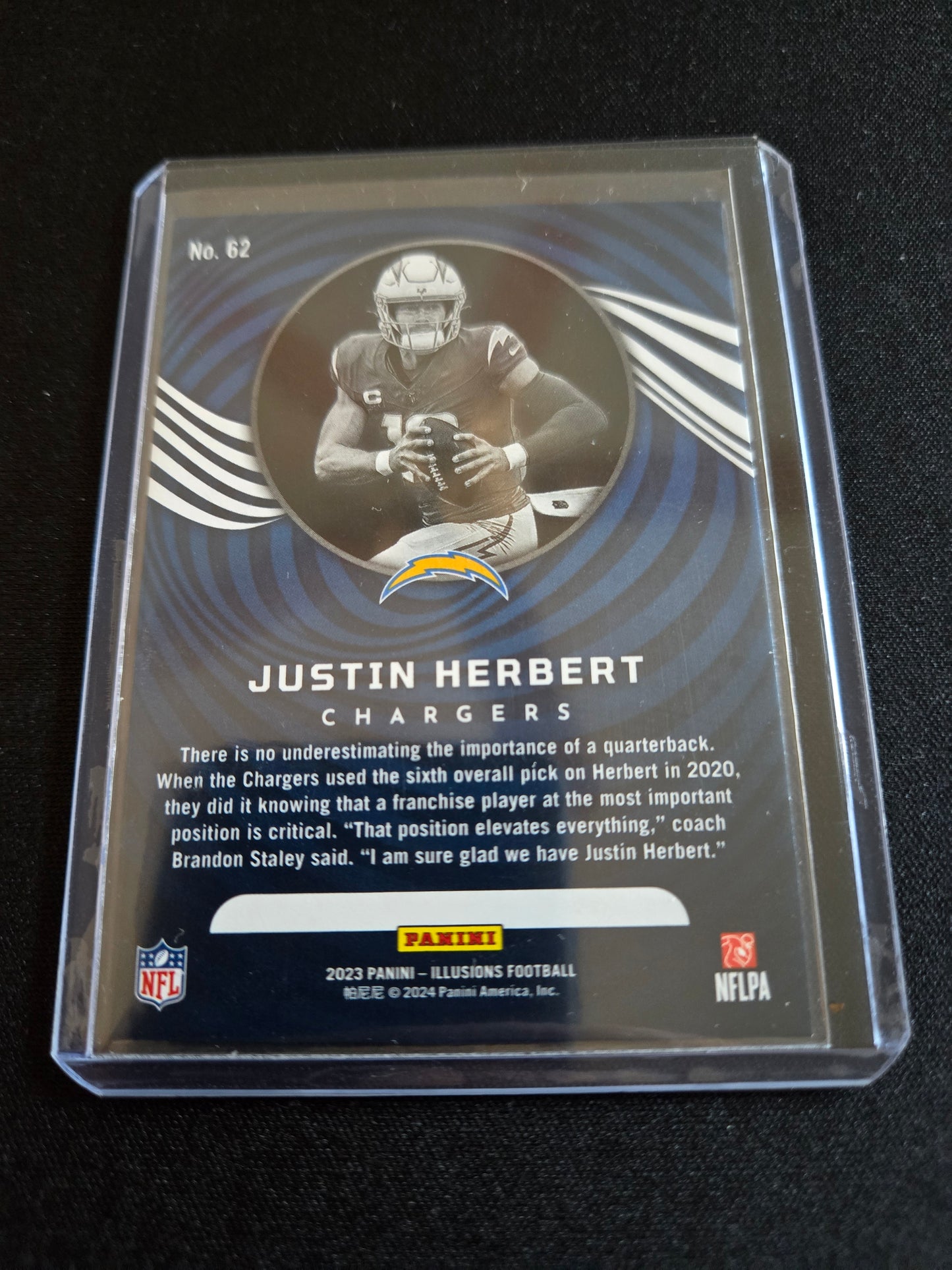 Justin Herbert Panini Illusions Numbered 88/175 (Teal) #62