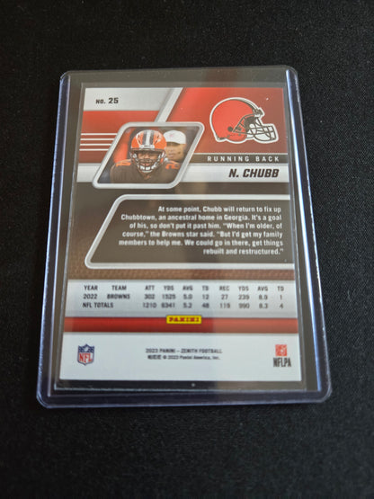 Nick Chubb Panini Zenith (Red) #25