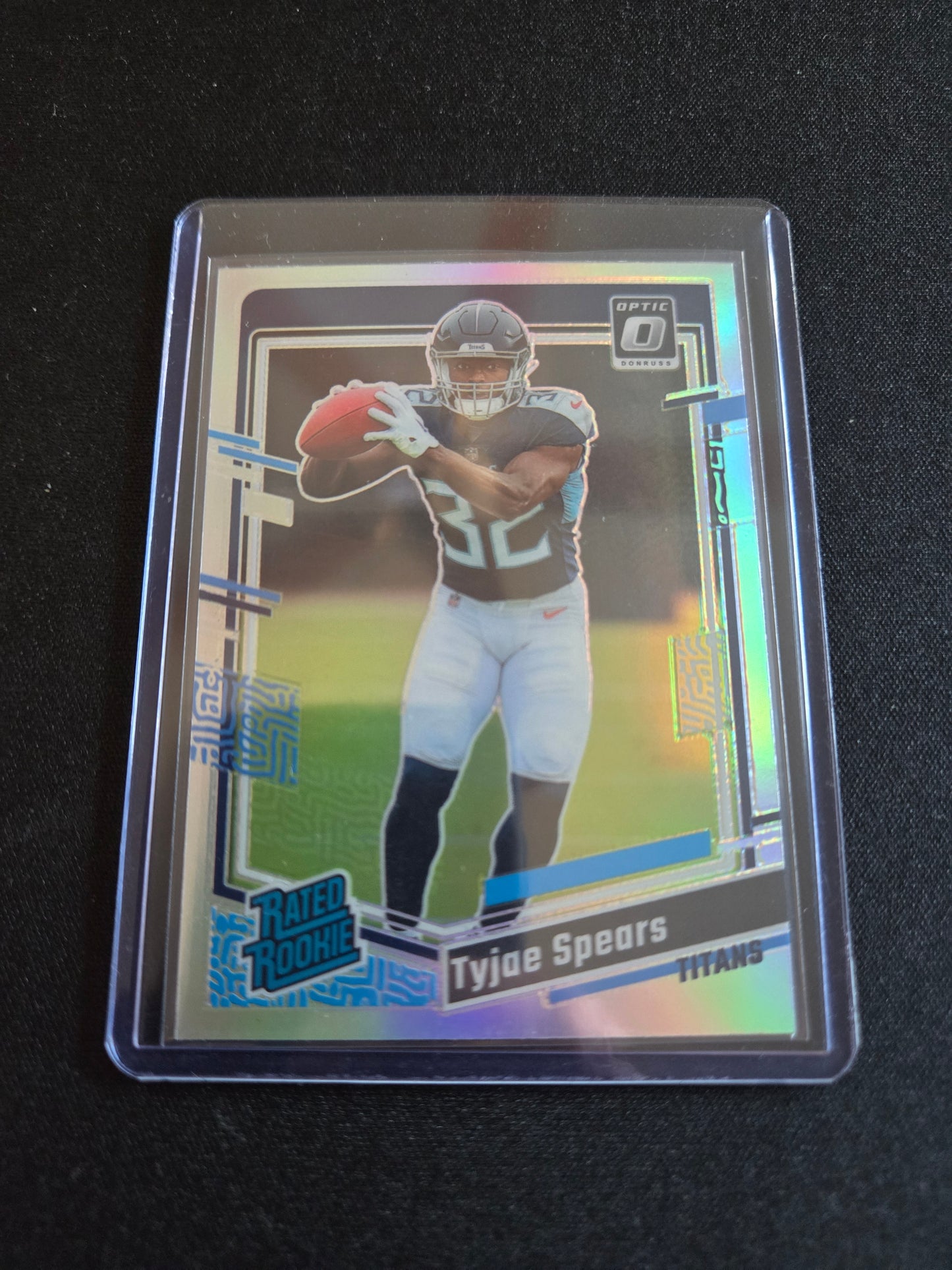 Tyjae Spears Donruss Optic Rookie (Silver) #287