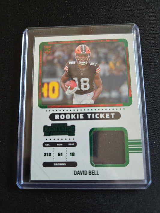 David Bell Panini Rookie Ticket Patch (Green) RTS-DBE