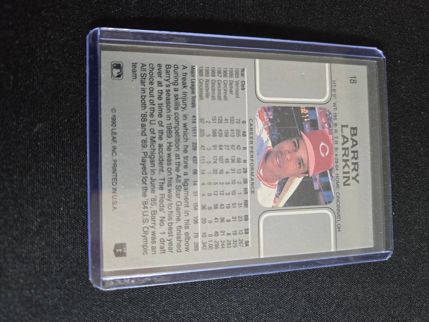 Barry Larkin Leaf #18