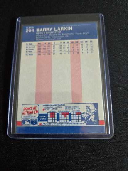 Barry Larkin Fleer Rookie #204