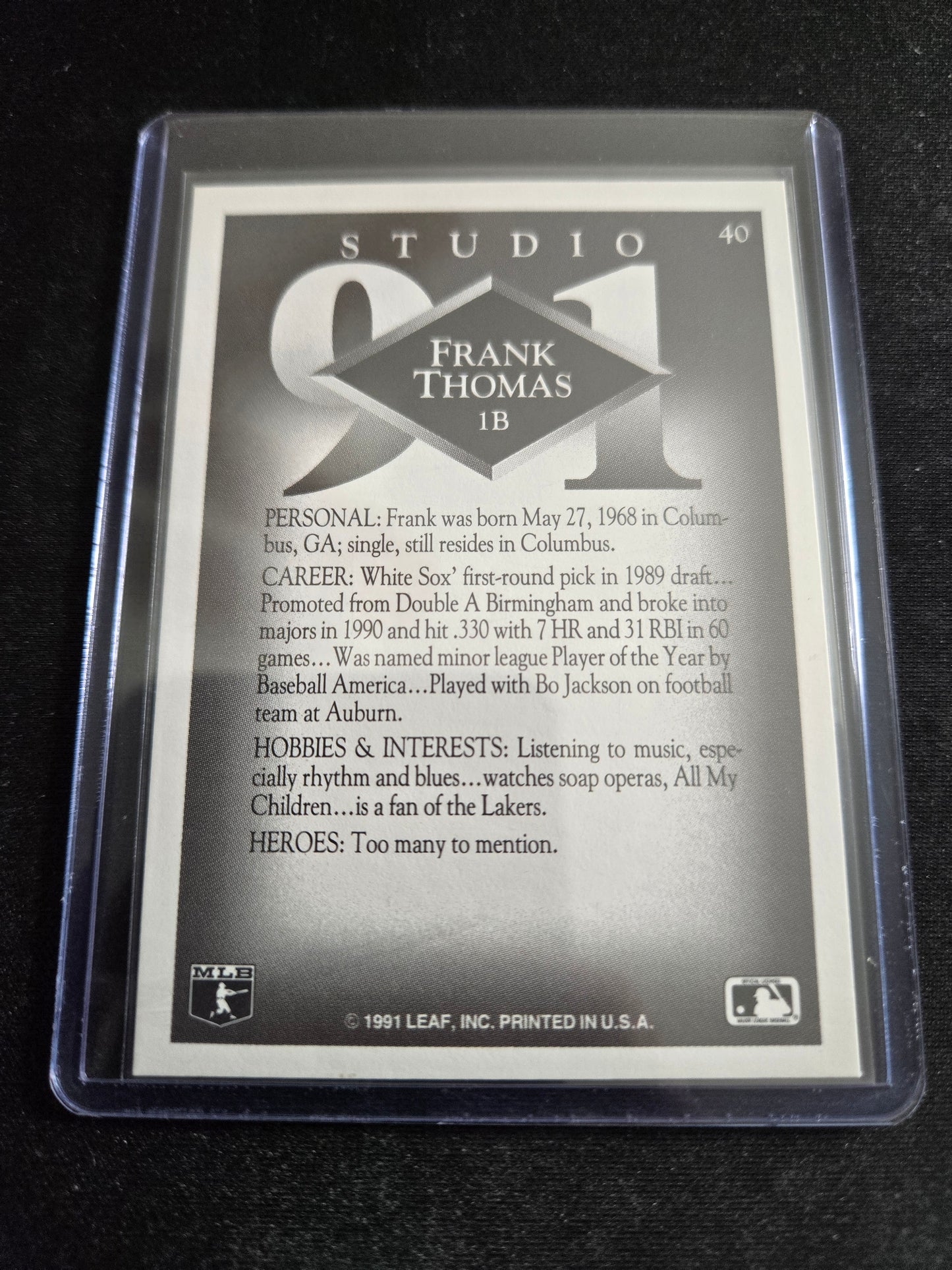 Frank Thomas Leaf Studio #40