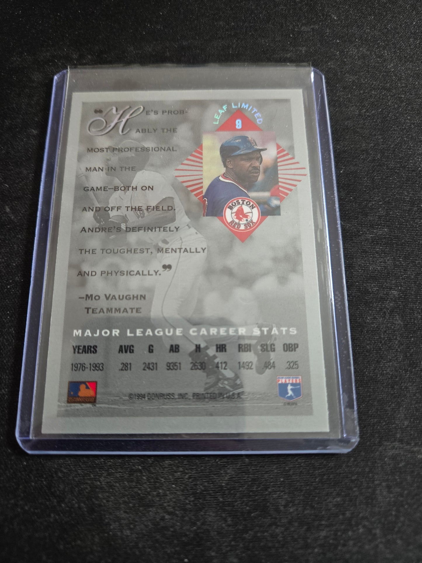 Andre Dawson Leaf Limited #8