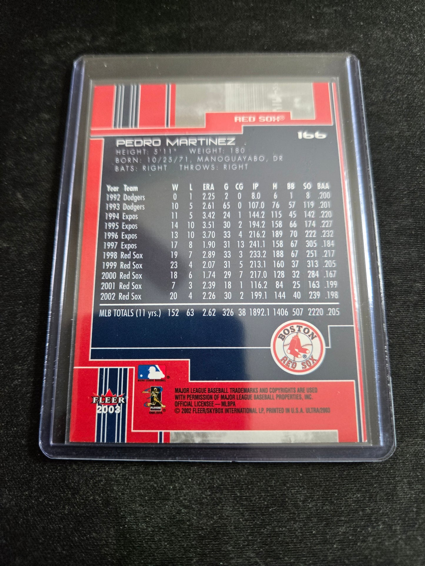 Pedro Martinez Fleer Ultra #166