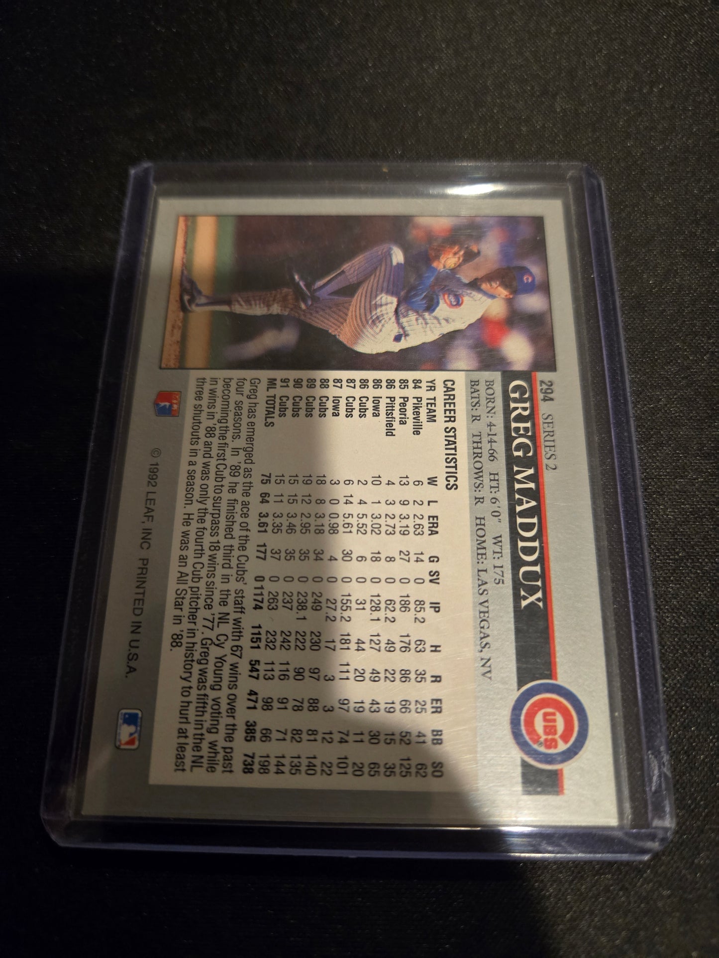 Greg Maddux Leaf #294