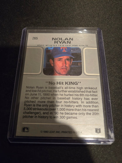 Nolan Ryan Leaf No Hit King #265