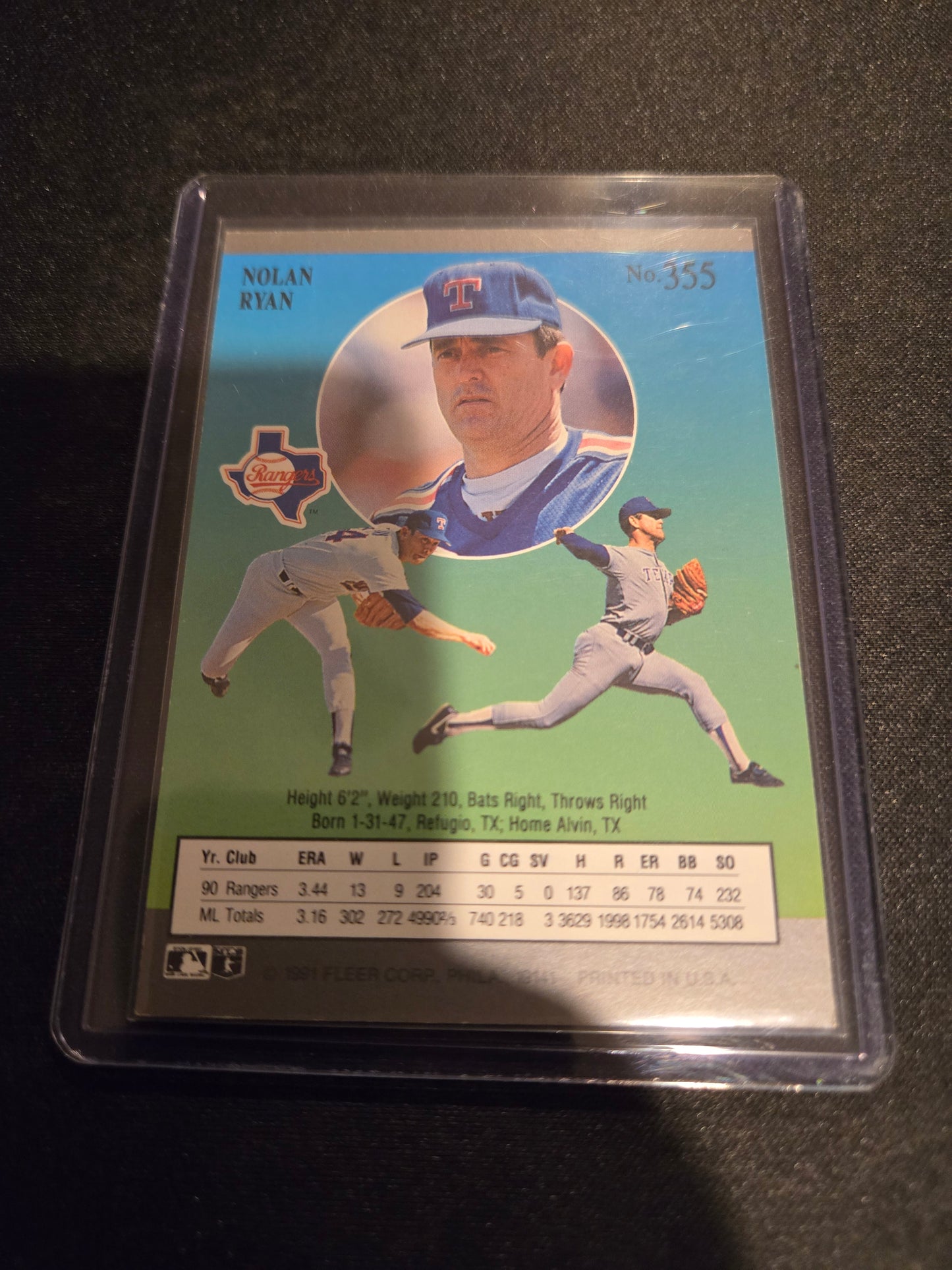 Nolan Ryan Fleer Ultra #355