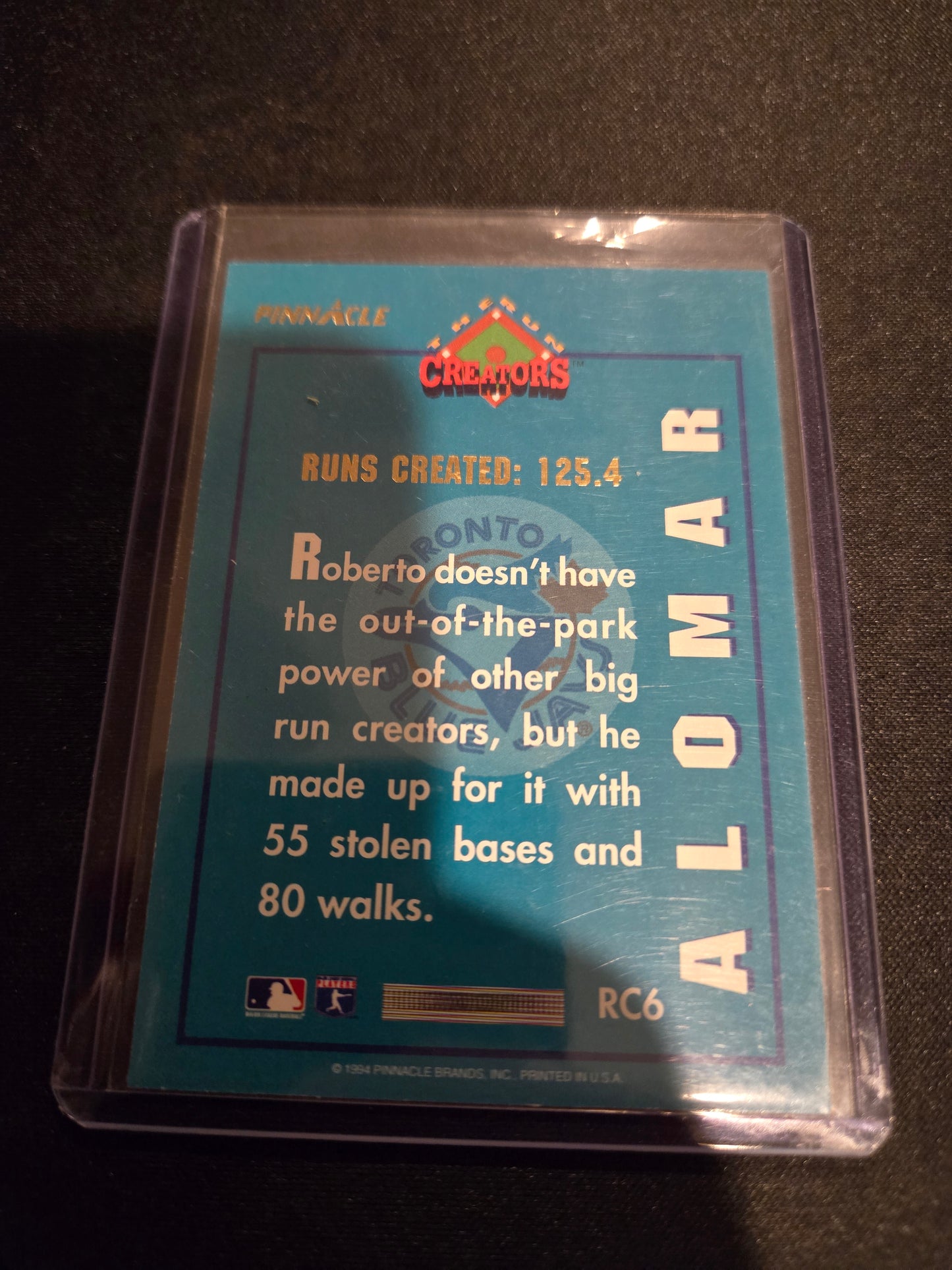 Roberto Alomar Pinnacle The Run Creators #RC6