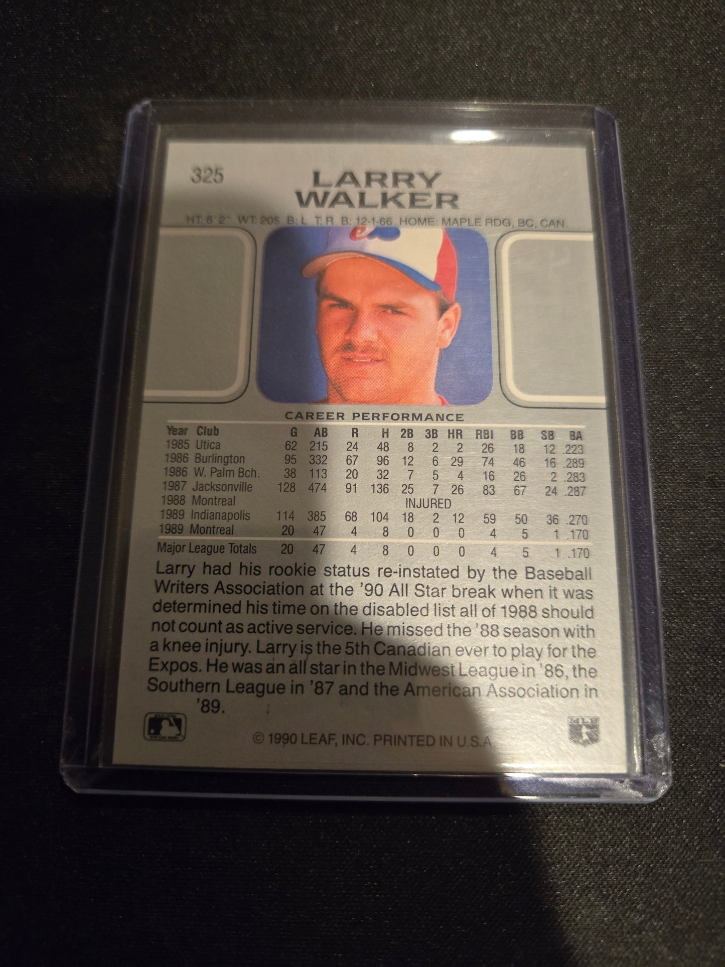 Larry Walker Leaf #325