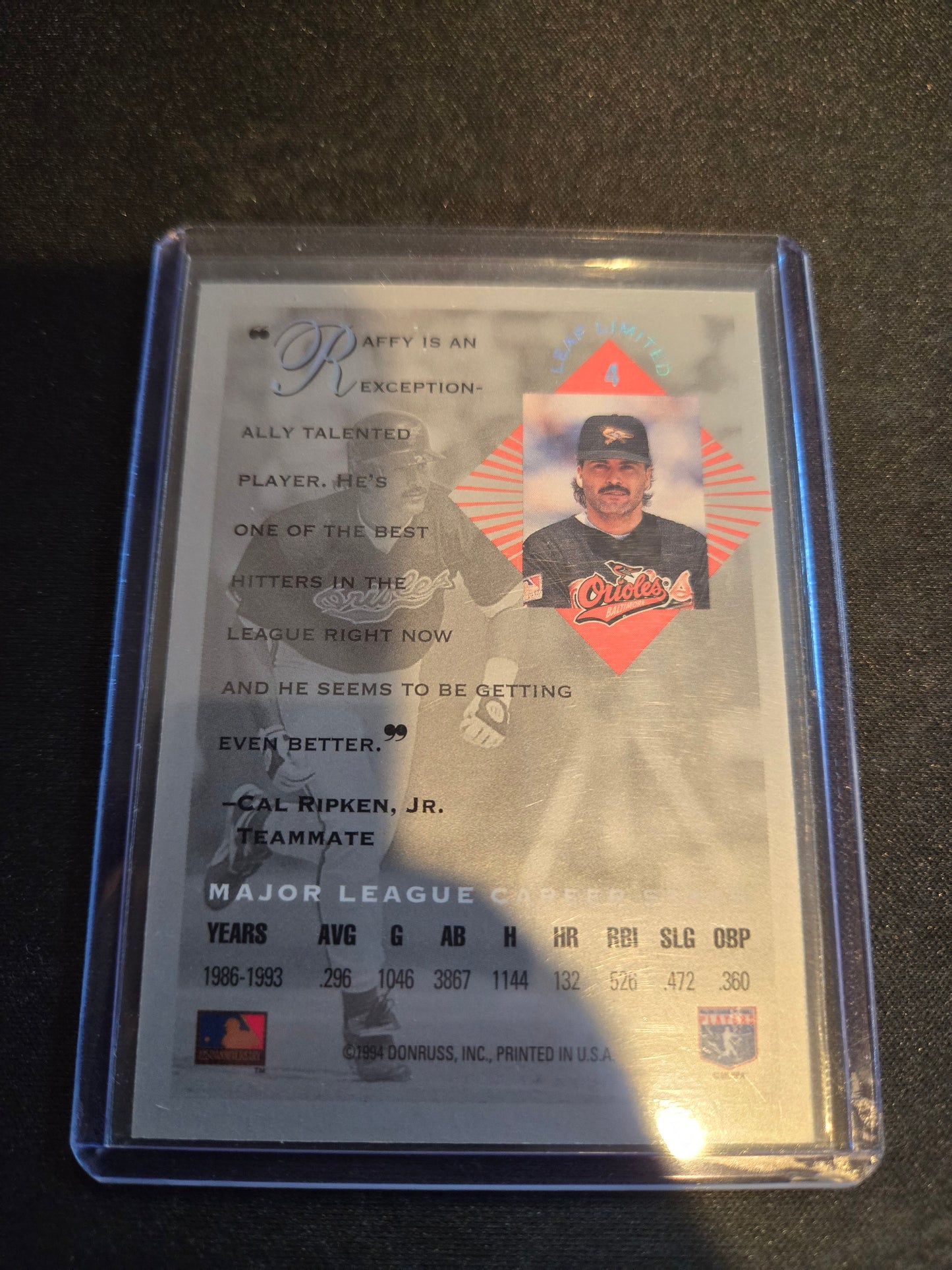 Rafael Palmeiro Leaf Limited #4