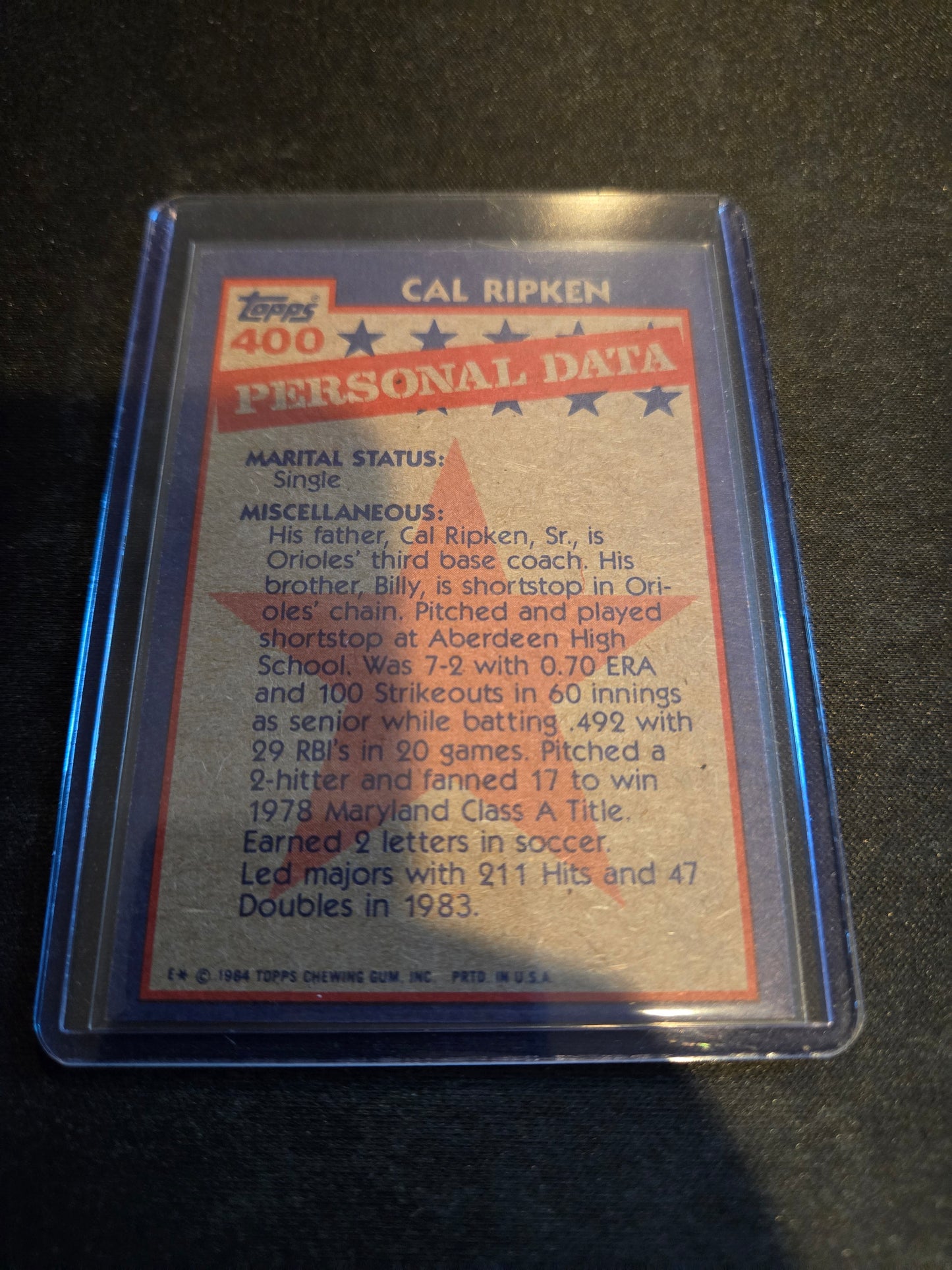 Cal Ripken Topps All-Star #400