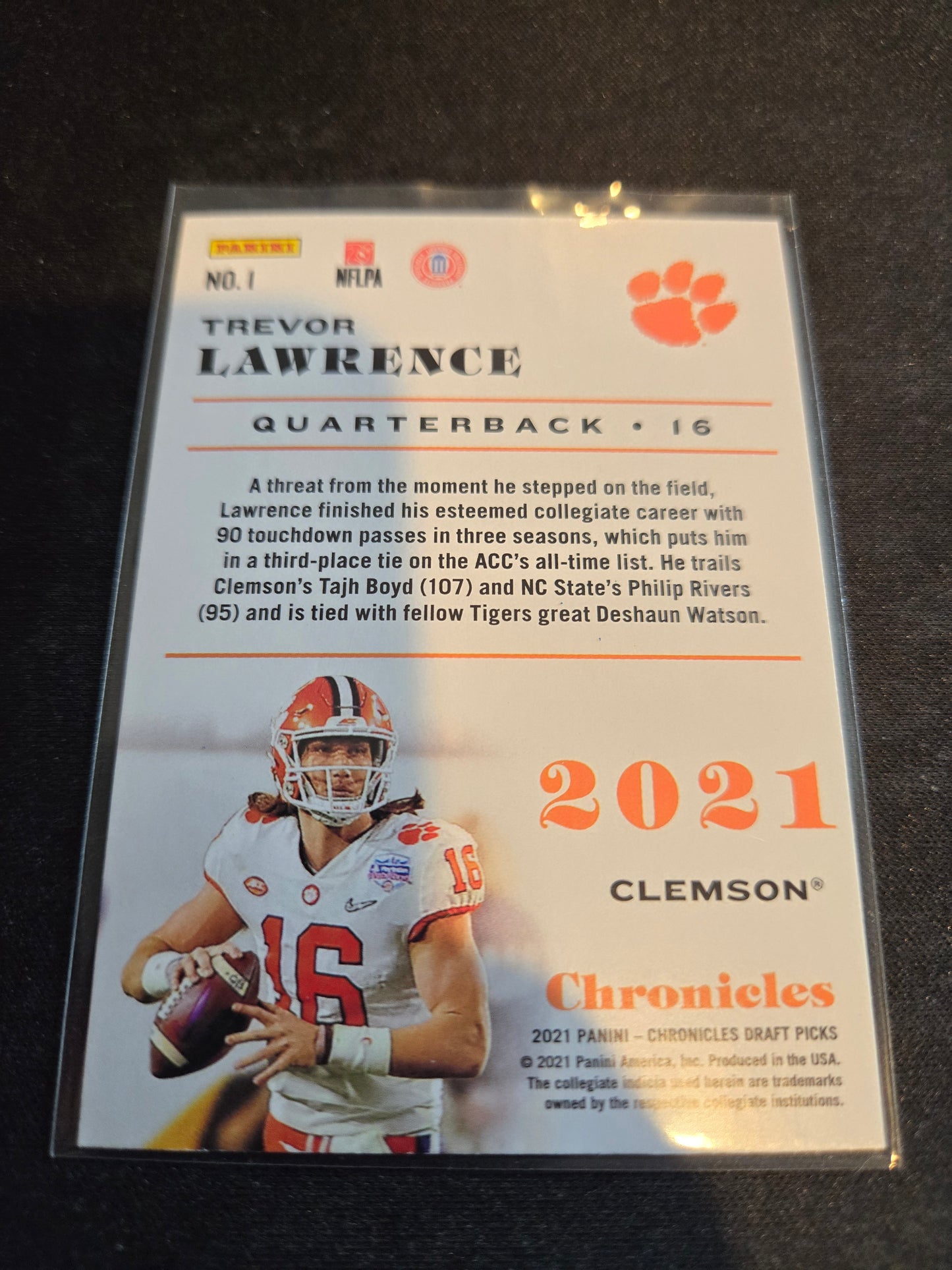 Trevor Lawrence Panini Chronicles Rookie #1