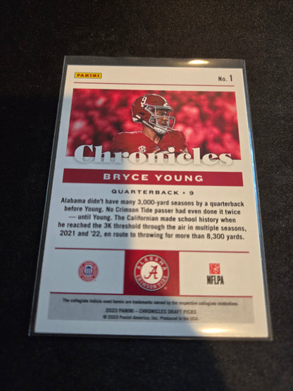 Bryce Young Panini Chronicles Rookie #1