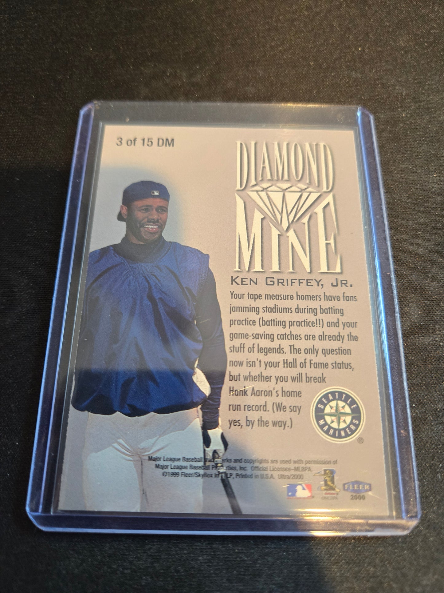 Ken Griffey Jr. Fleer Ultra 3 of 15 Diamond Mine