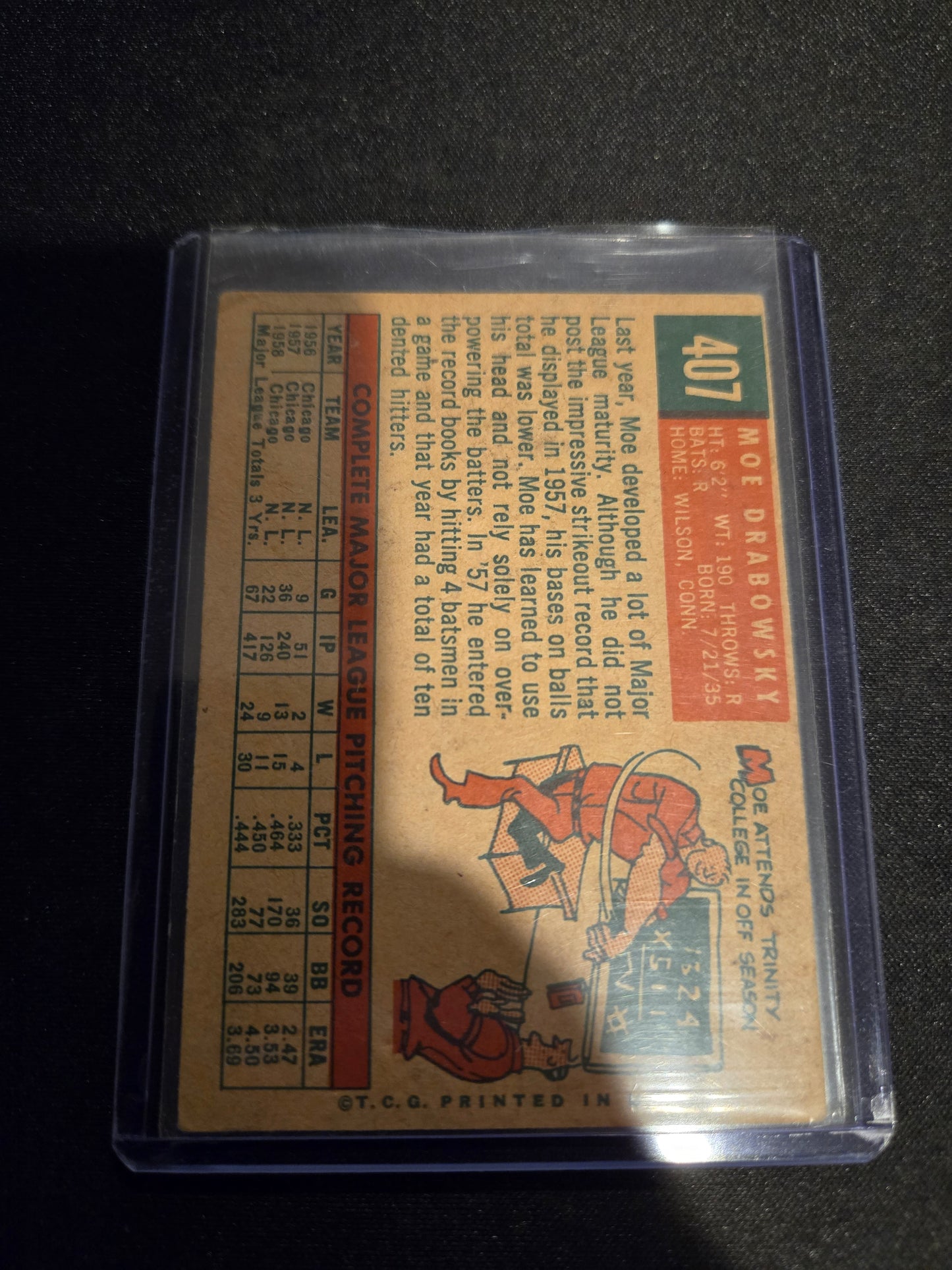 Moe Drabowsky Topps #407