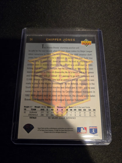 Chipper Jones Upper Deck Star Rookie #24