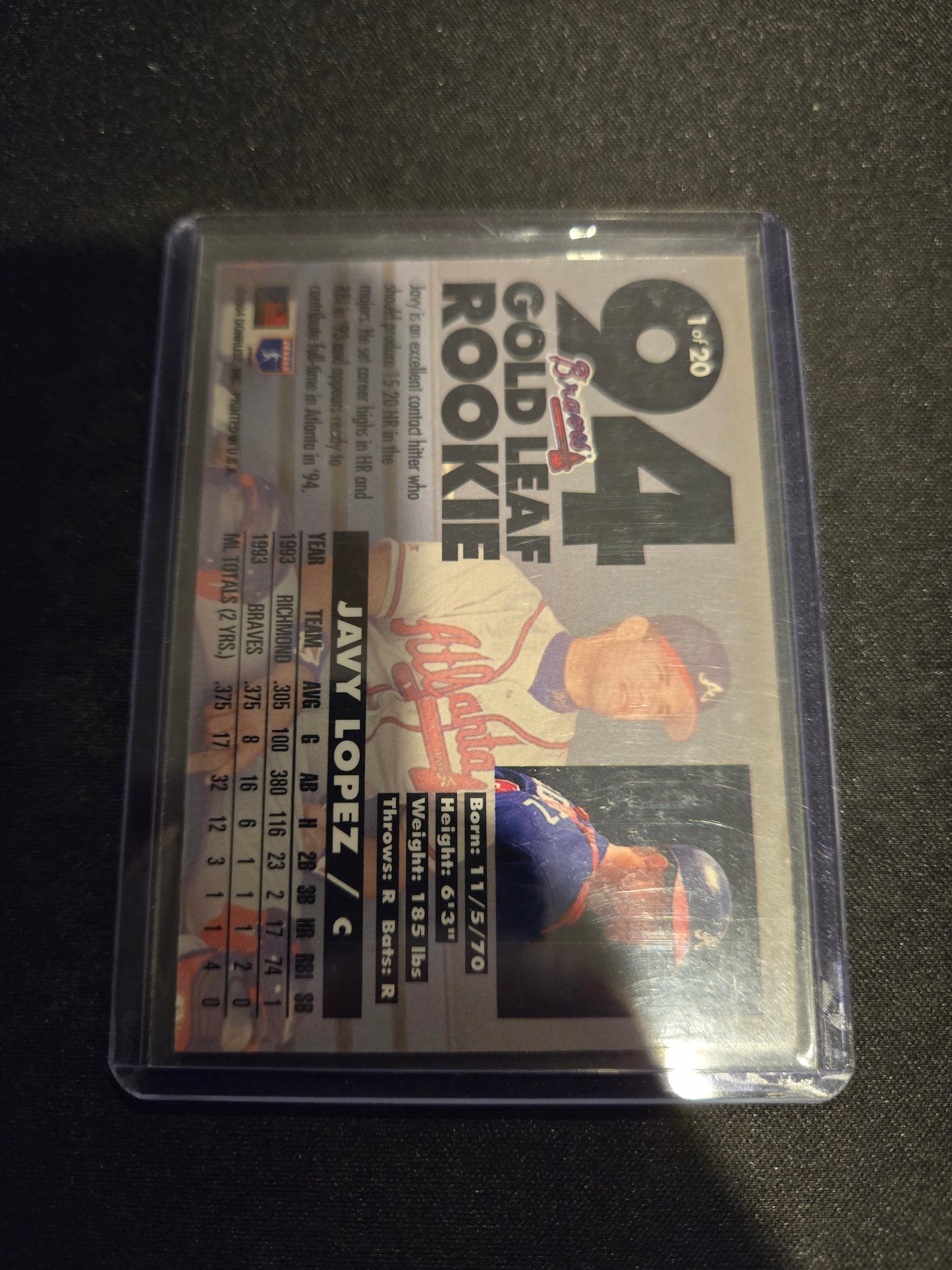 Javy Lopez Leaf Rookie 1 of 20