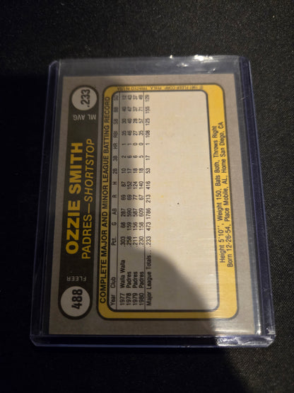 Ozzie Smith Fleer #488