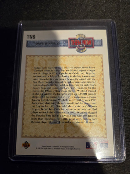 Dave Winfield Upper Deck Hologram #TN9