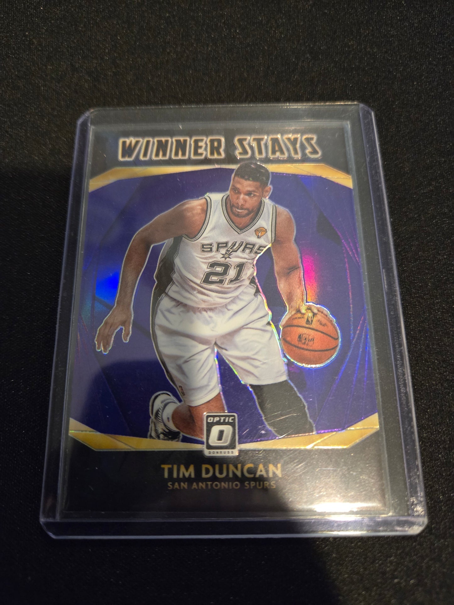 Tim Duncan 2020 Donruss Optic Winner Stays #15