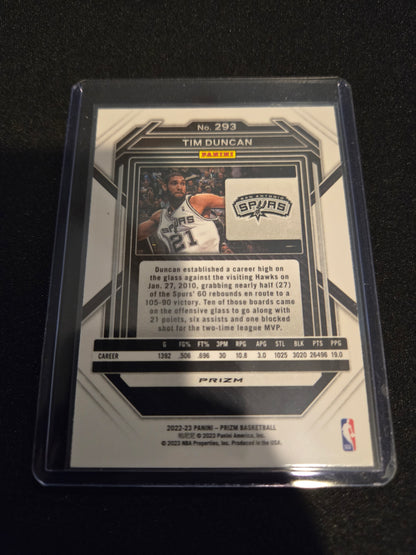 Tim Duncan Panini Prizm (Ice) #293