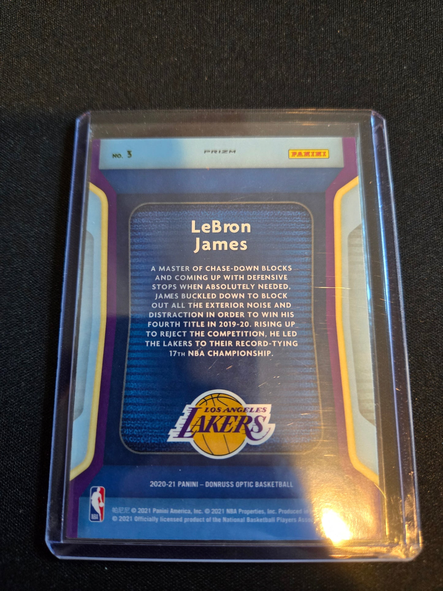 Lebron James Donruss Optic Air Defense #5