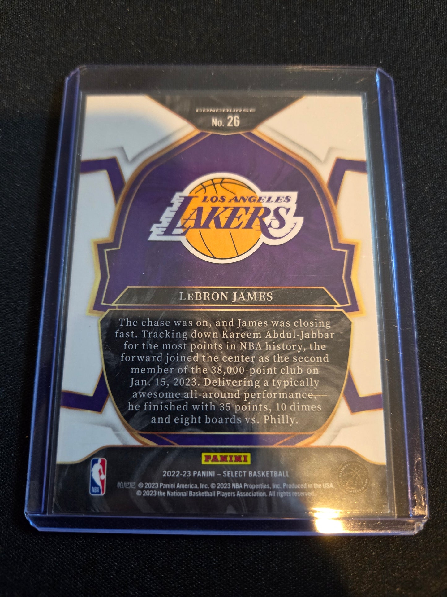 Lebron James Panini Select #26