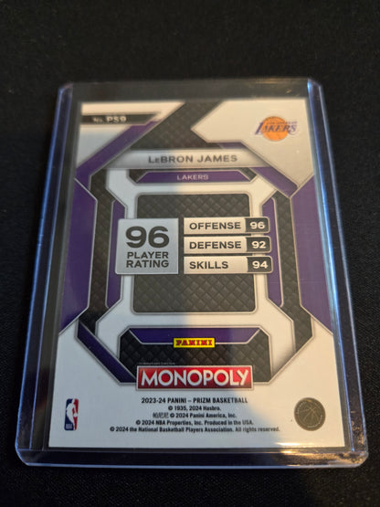 Lebron James Monopoly Prizm PS9