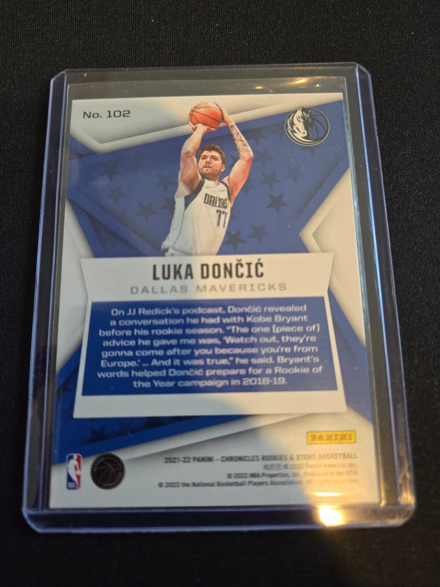 Luka Doncic Panini Chronicles Rookies and Stars #102