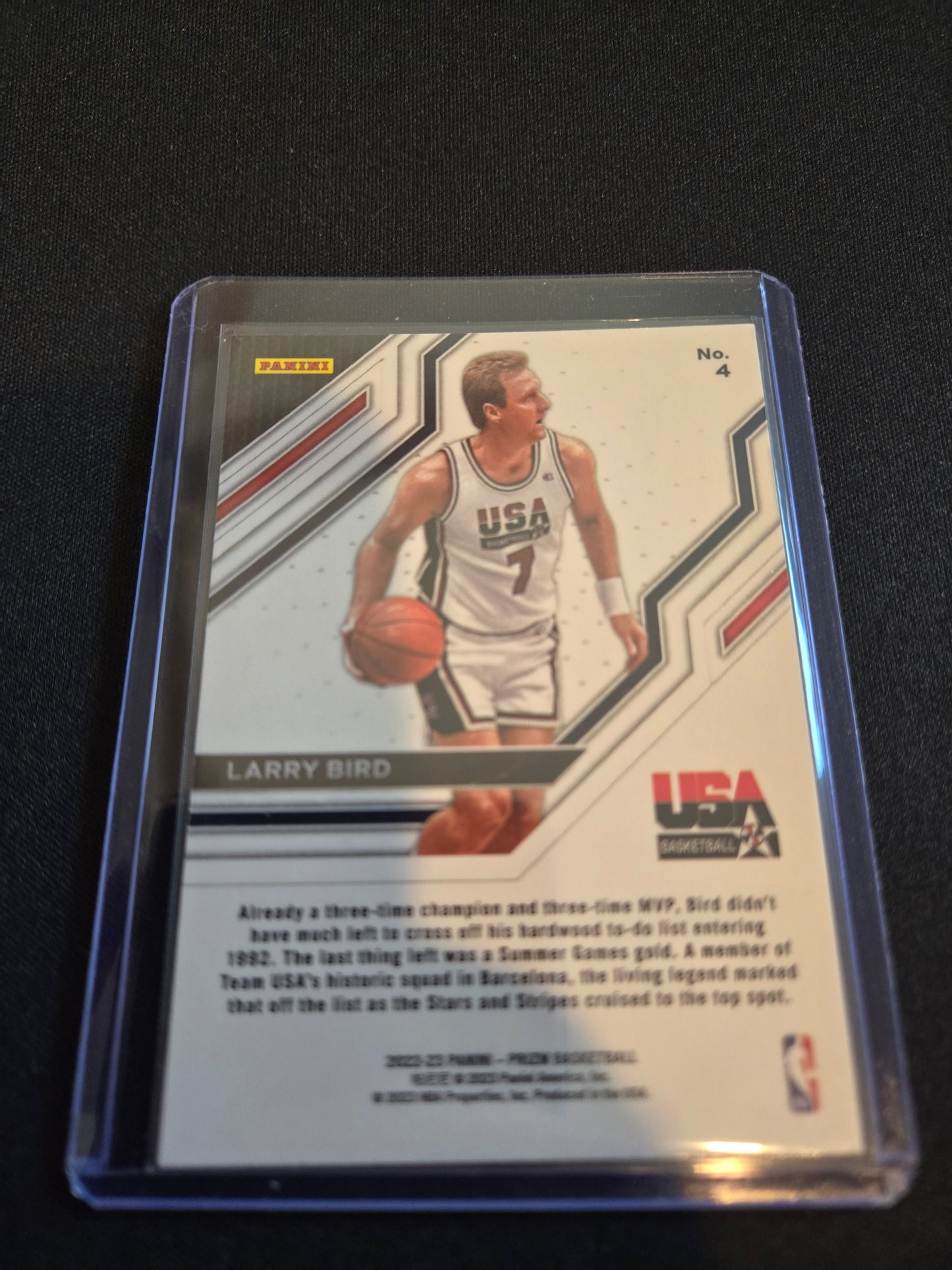 Larry Bird Panini Prizm USA Basketball #4