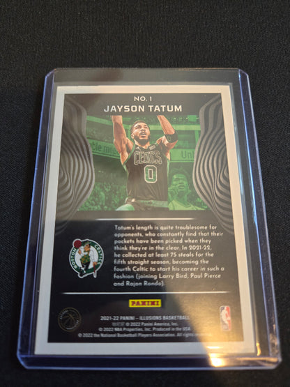 Jayson Tatum Panini Illusions #1 (Green)