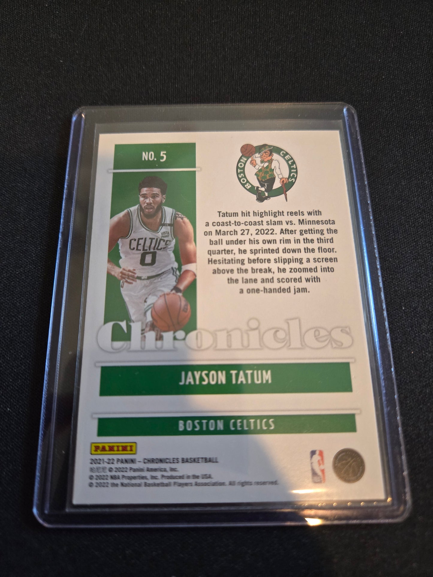 Jayson Tatum Panini Chronicles #5