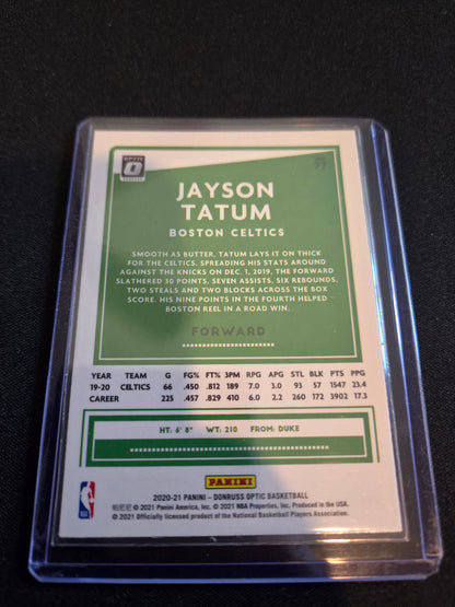 Jayson Tatum Donruss Optic #77