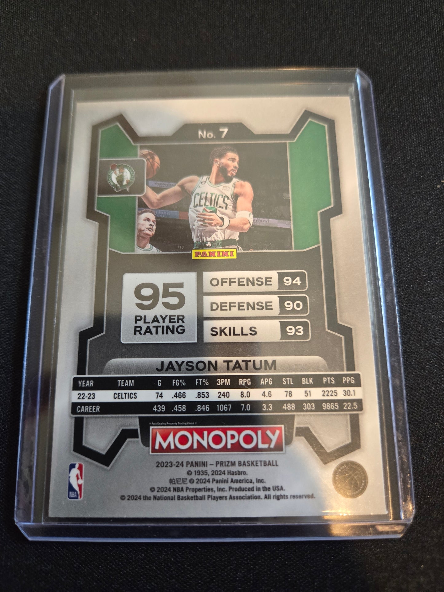 Jayson Tatum Monopoly Prizm #7