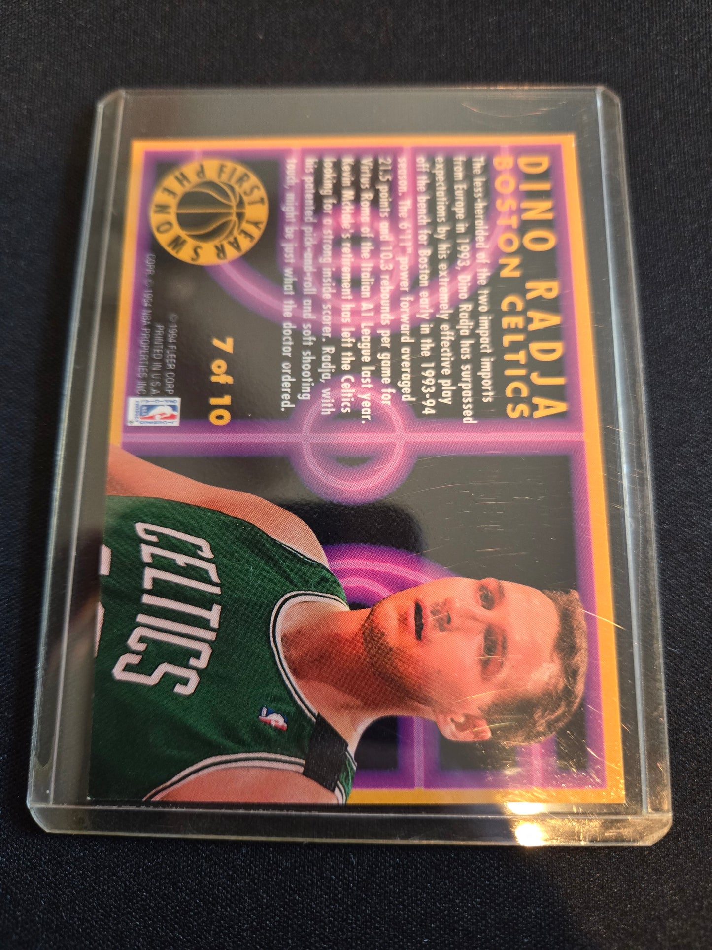 Dino Radja Fleer First Year Phenom's 7 of 10