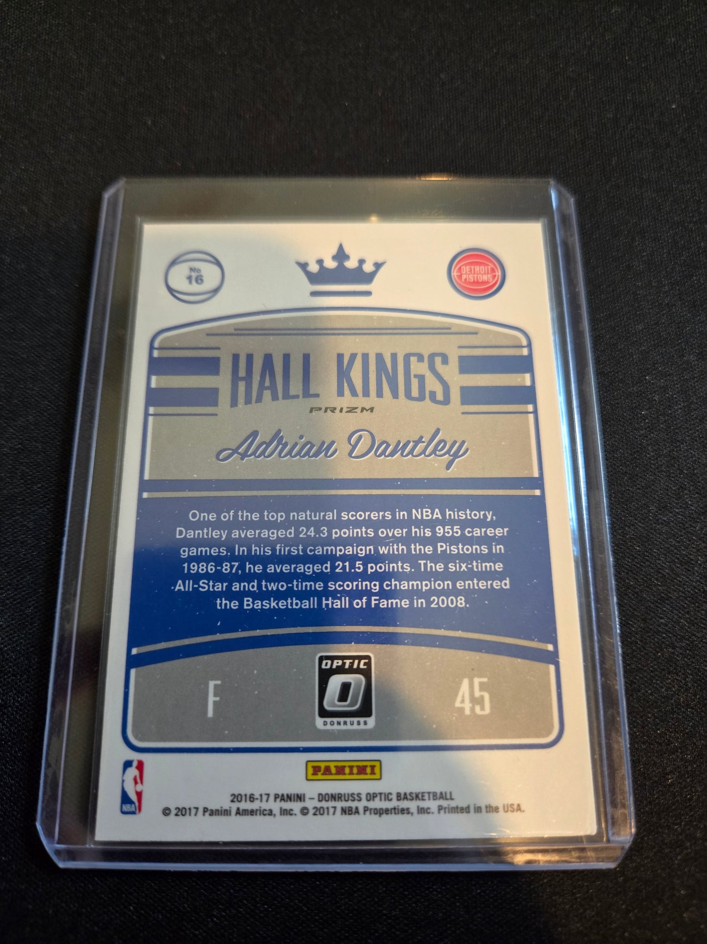 Adrian Dantley Donruss Optic Hall of Kings #16