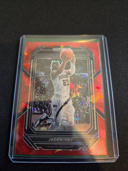 Jaden Ivey Panini Prizm (Red Cracked Ice) #75