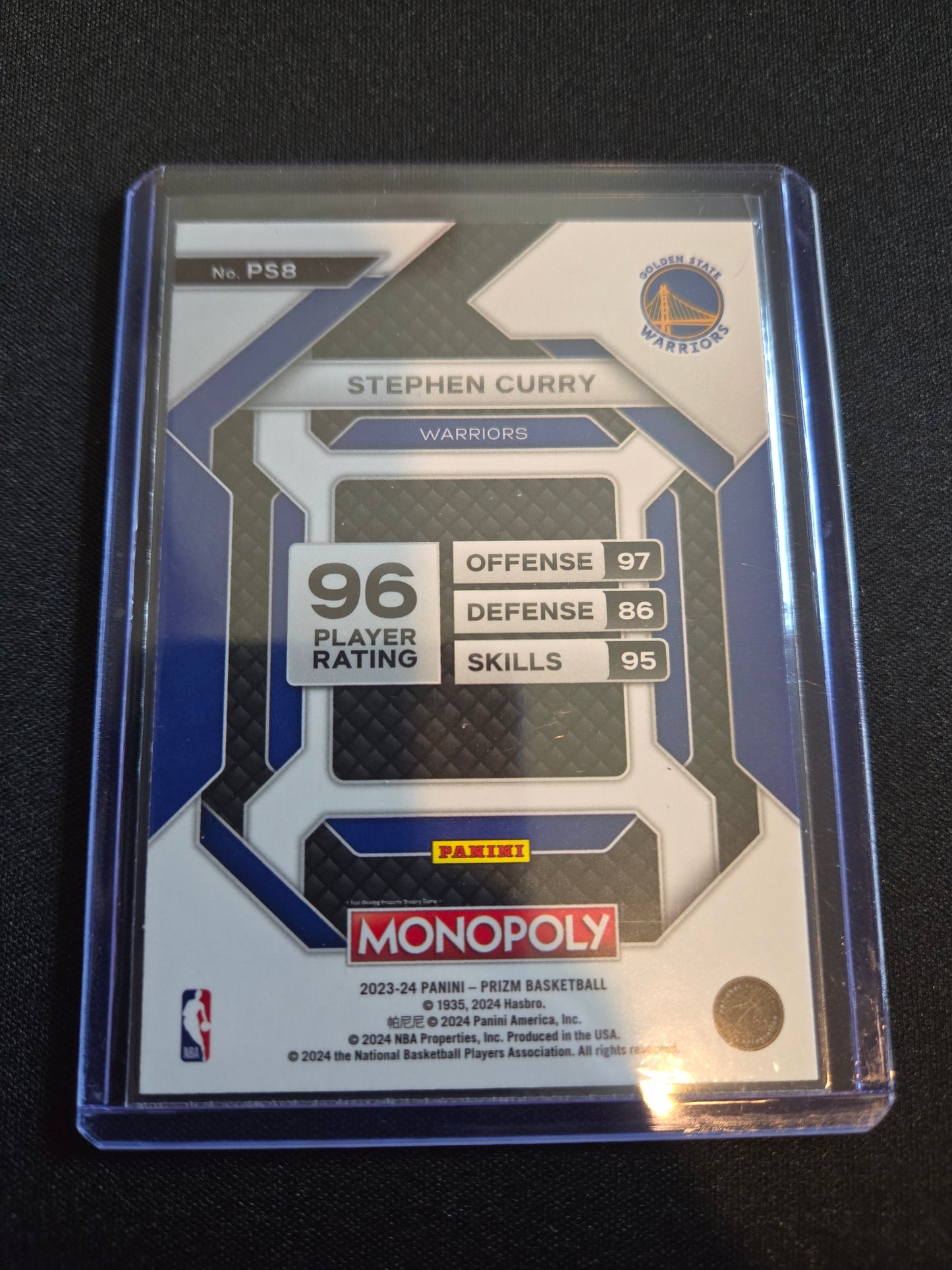 Stephen Curry Monopoly Prizm PS8